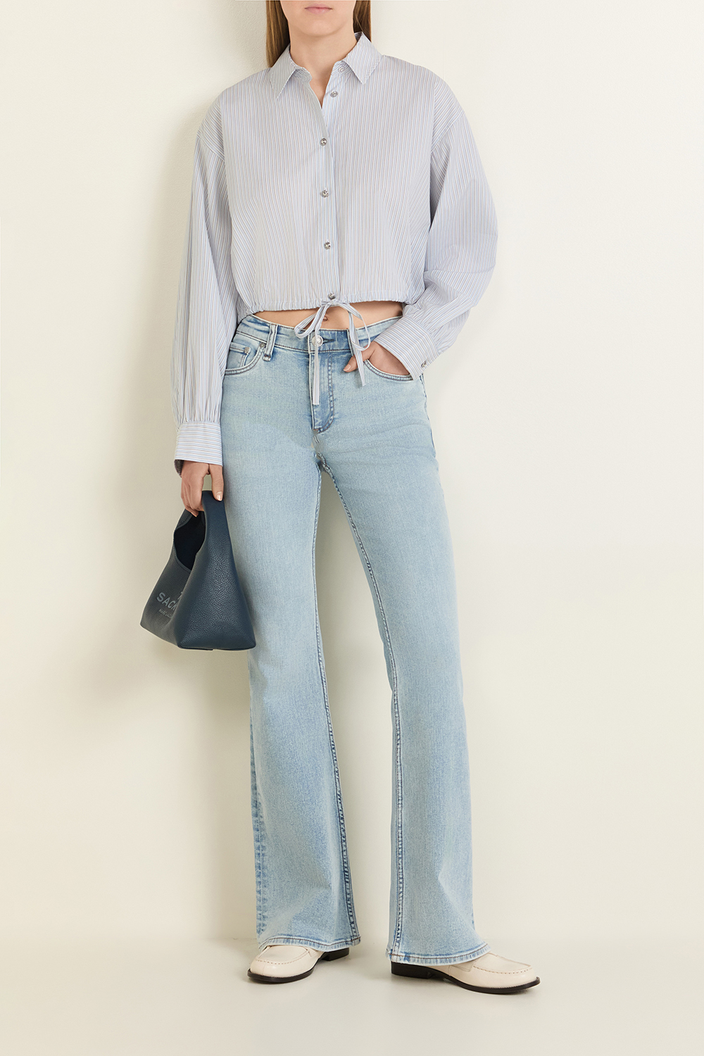 חולצת כפתורים קרופ RAG & BONE